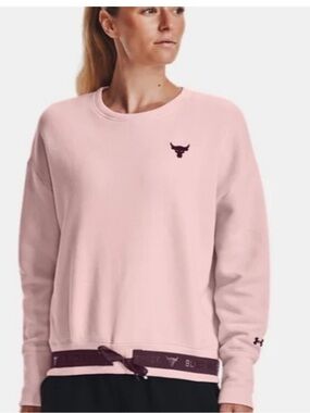 Under Armour Pink Women’s Crewneck Sweatshirt with Maroon Accents